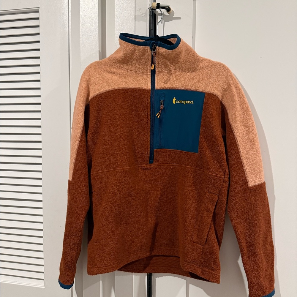 SOLD Cotopaxi quarter Abrazo Half Zip Fleece Brown Pink size S